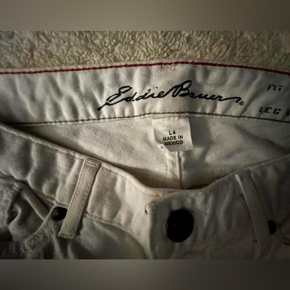 Eddie Bauer misses white jeans. Gently worn, size 4T. 34” inseam. - Picture 2 of 5